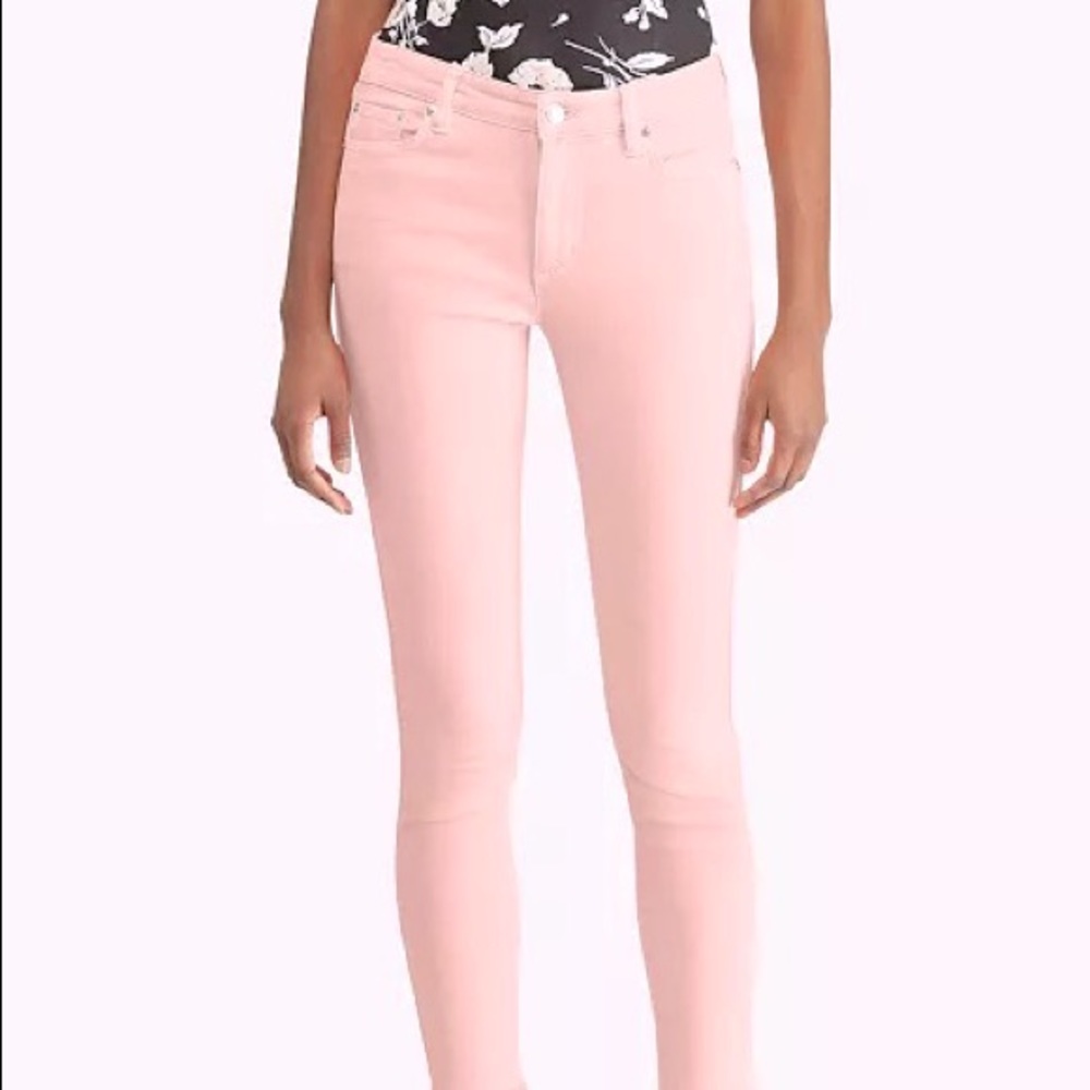 SOLD Ralph Lauren Premier Crop Straight Light Pink Jeans